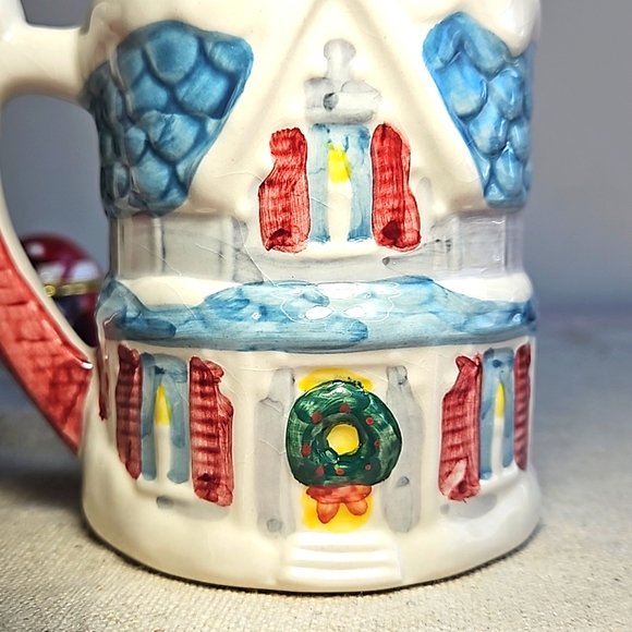CLAIRE BURKE Christmas House Embossed-relief Ceramic Mug (V) - Picture 9 of 9